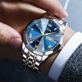OLEVS Watches for Man 9931 Golden Blue