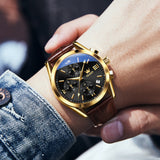 OLEVS Watches for Man 2872 Golden Black