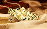 OLEVS 9970 Luxury Watches for Women Elegant Casual Dress Diamond Ladies Watches