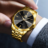 OLEVS Watches for Man 3615 Golden Black-QJ