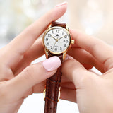 OLEVS Watches for Woman 5566 Golden White