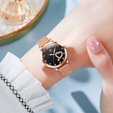 OLEVS Watches for Woman 5189 Rose Black