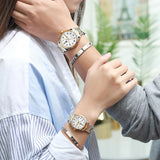 OLEVS Watches for Woman 5567 GL Golden White