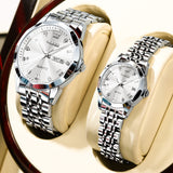 Silver Strap-White Dial Silver Trim