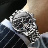 Silver Strap - Black Dial Silver Trim