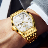OLEVS Watches for Man 5528 Golden White