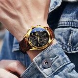 OLEVS Watches for Man 2872 Golden Black