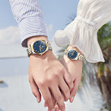 OLEVS Watches for Woman 5567 GL Golden Blue