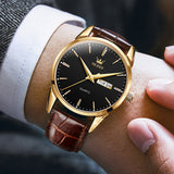 OLEVS Watches for Man 6898 Golden Black