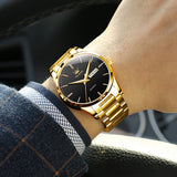 OLEVS Watches for Man 6898 Golden Black