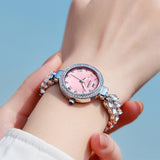 OLEVS 9971 Mermaid Full Diamond Quartz Women's Watch: Waterproof, Luminous, Fully Diamond-Set, Mermaid-Themed Design.