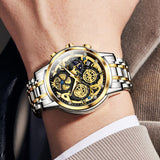 OLEVS Watches for Man 9947 Golden Black