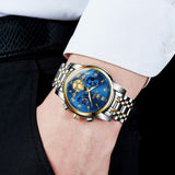 OLEVS Watches for Man 2859 Golden Blue
