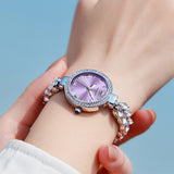 OLEVS 9971 Mermaid Full Diamond Quartz Women's Watch: Waterproof, Luminous, Fully Diamond-Set, Mermaid-Themed Design.