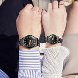 OLEVS 5563Couple Watch Valentines Couple Matching Watches His and Her Couple Set Wrist Watch Men and Women Lovers Wedding Waterproof Romantic Gifts Set of 2