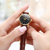 OLEVS Watches for Woman 6898 Golden Black
