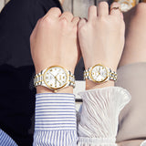 OLEVS Watches for Woman 5563 GL Golden White
