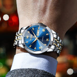 OLEVS Watches for Man 9931 Golden Blue