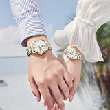OLEVS Watches for Woman 5567 GL Golden White