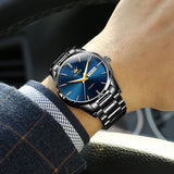 OLEVS Watches for Man 6898 Black Blue