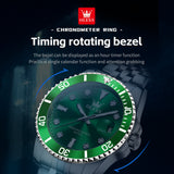 OLEVS Watches for Man 9809 Green