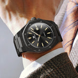 OLEVS 3613 Men's Watch with Gold Bracelet, Business Style, Gift-Ready, 3ATM Waterproof