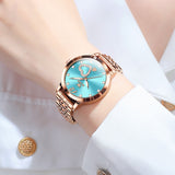 OLEVS 5189 Watch for Women Mesh Strap Fashion Rose Gold Dress Watches