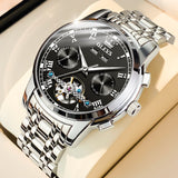 Silver Strap - Black Dial Silver Trim