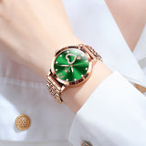 OLEVS 5189 Watch for Women Mesh Strap Fashion Rose Gold Dress Watches