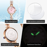 OLEVS Watches for Woman 9971 Rose Pink