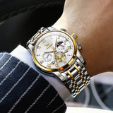 OLEVS Watches for Man 2859 Golden White