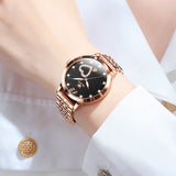 OLEVS 5189 Watch for Women Mesh Strap Fashion Rose Gold Dress Watches