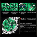 OLEVS Watches for Man 2870 Green