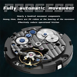 OLEVS 6016 Watches for Men Automatic Mechanical Luxury Dress Big Face Self Winding Tourbillon Skeleton Luminous Wrist Watches