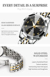 OLEVS Watches for Woman 9970 GL Golden Black