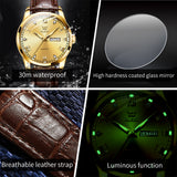 OLEVS Watches for Man 6896 Golden
