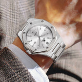 OLEVS 3613 Men's Watch with Gold Bracelet, Business Style, Gift-Ready, 3ATM Waterproof