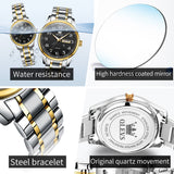 OLEVS Watches for Woman 5567 GL Golden Black