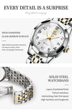 OLEVS Watches for Woman 9970 GL Golden White