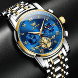 OLEVS Watches for Man 2859 Golden Blue