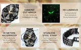 OLEVS 9970 Luxury Watches for Women Elegant Casual Dress Diamond Ladies Watches