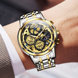 OLEVS Watches for Man 9947 Golden Black