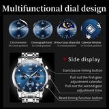 OLEVS Watches for Man 2858 Blue