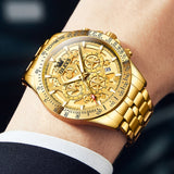 OLEVS Watches for Man 9913 Golden