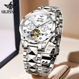 OUPINKE 3240 Self Winding Black Watches for Men Luxury Business Dress Mens Watch Reloj Para Hombre