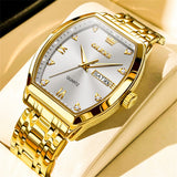 OLEVS Watches for Man 5528 Golden White