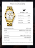 OLEVS Watches for Man 5528 Golden White