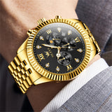 OLEVS Watches for Man 2932 Golden Black