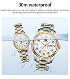 OLEVS Watches for Woman 5567 GL Golden White