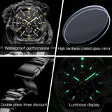 OLEVS Watches for Man 2870 All Black